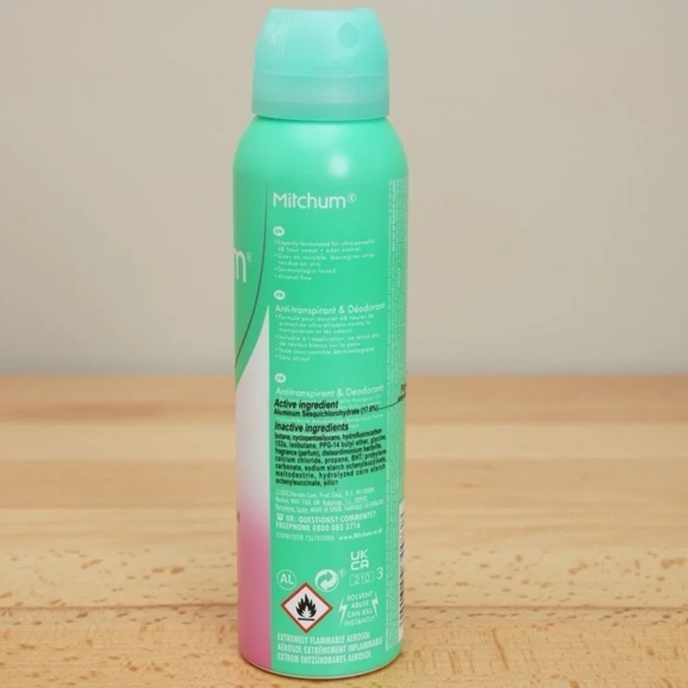 Mitchum Deodorant Women Spray Powder Fresh Antiperspirant 150ml 3 Pack Free Ship